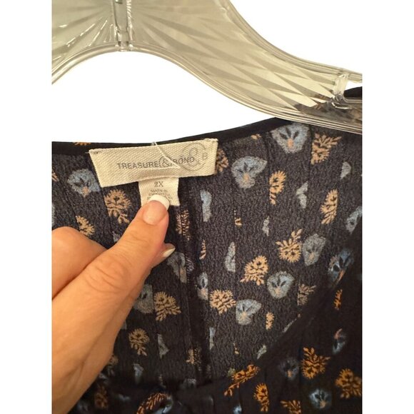 Nordstrom Treasure and Bond floral dress size 2xl - Picture 2 of 3
